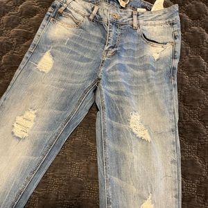 Zara faded distressed jeans size 6